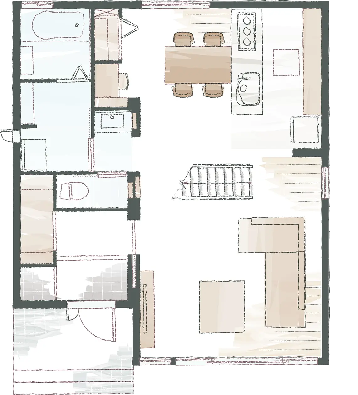 1階の間取り図面