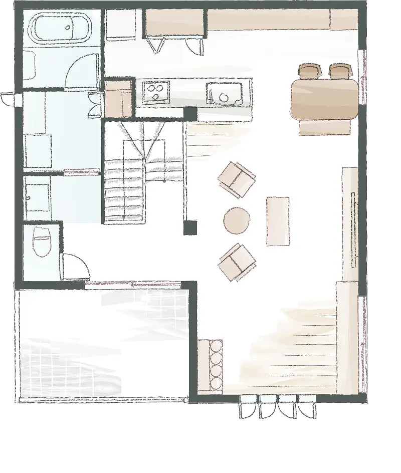 2階の間取り図面