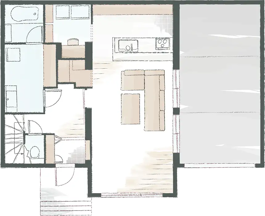 1階の間取り図面