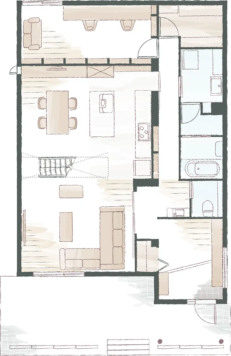 1階の間取り図面