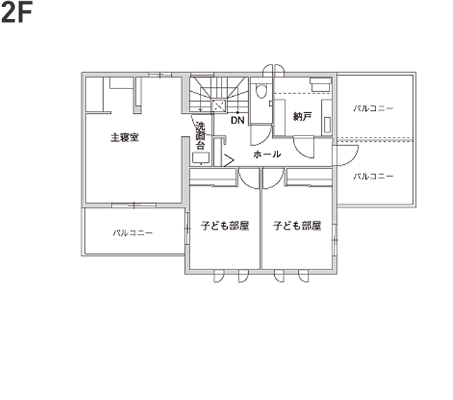 2階の間取り