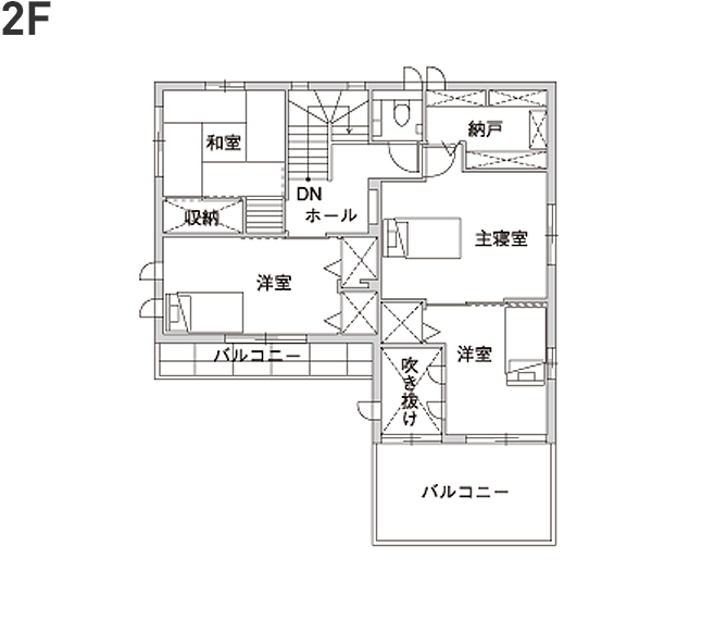 2階の間取り