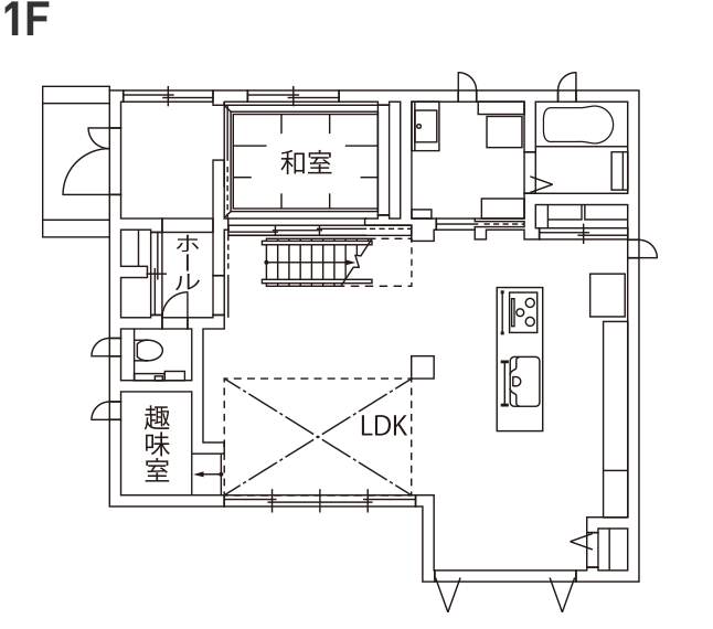 1階の間取り