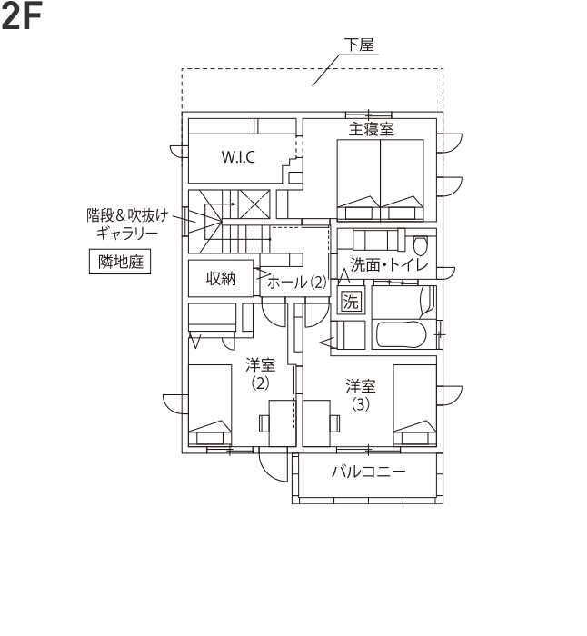 2階の間取り