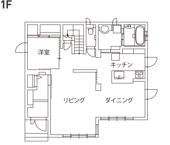 1階の間取り