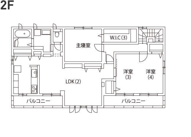 2階の間取り