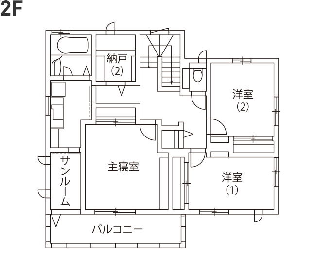 2階の間取り