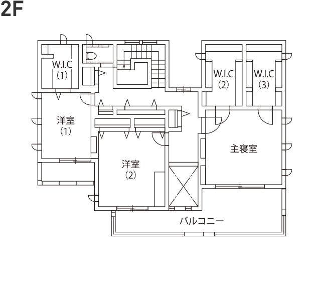 2階の間取り