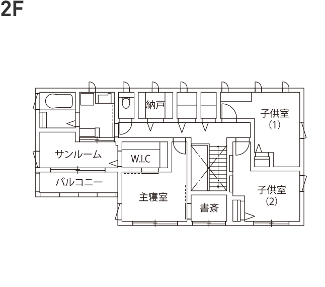 2階の間取り