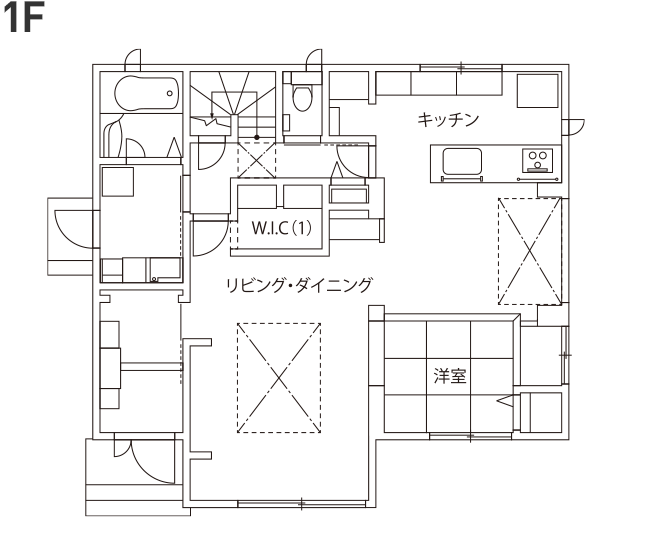 1階の間取り