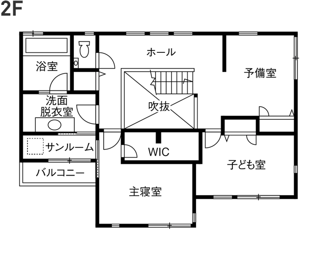 2階の間取り