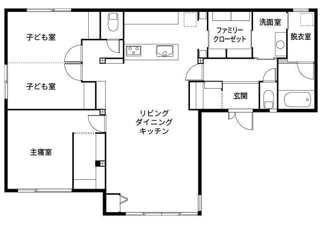 平屋の間取り