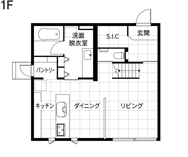 1階の間取り