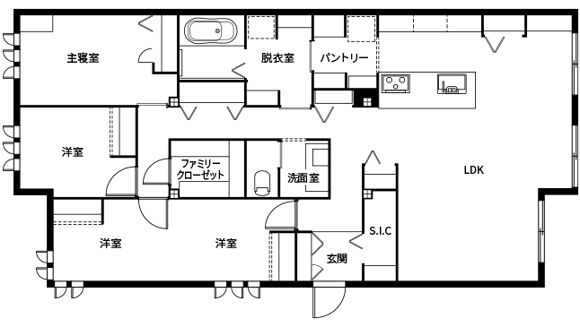 平屋の間取り