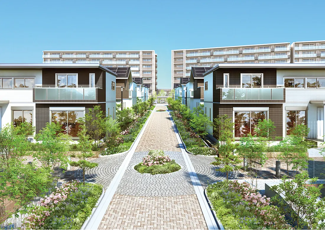 美しい分譲地のまちなみ