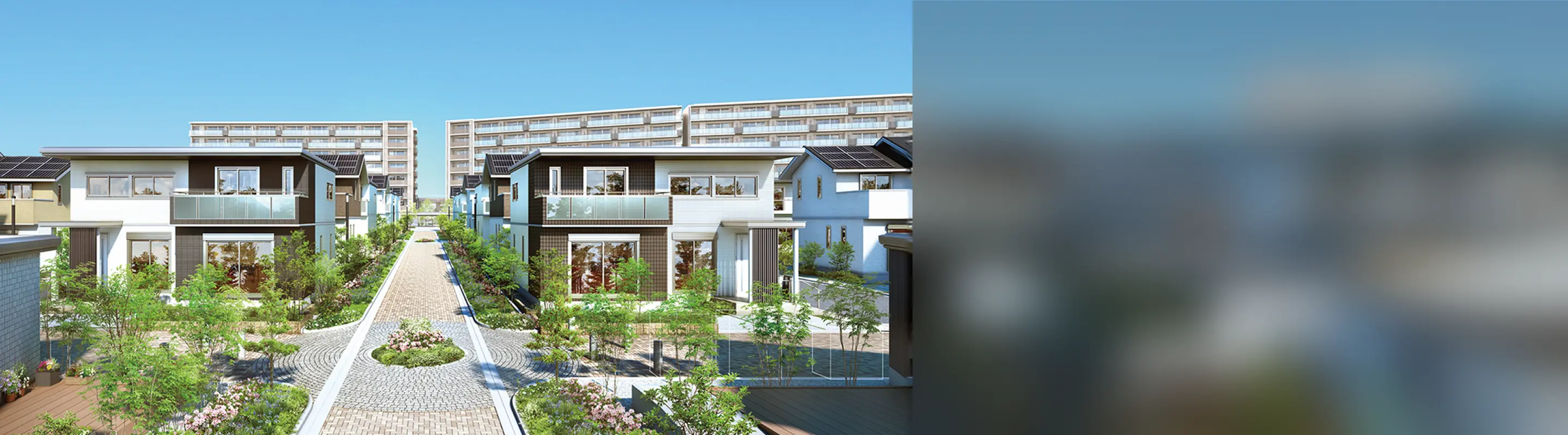 美しい分譲地のまちなみ