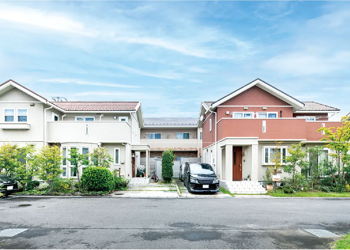 程よい距離感で隣り合う住まい