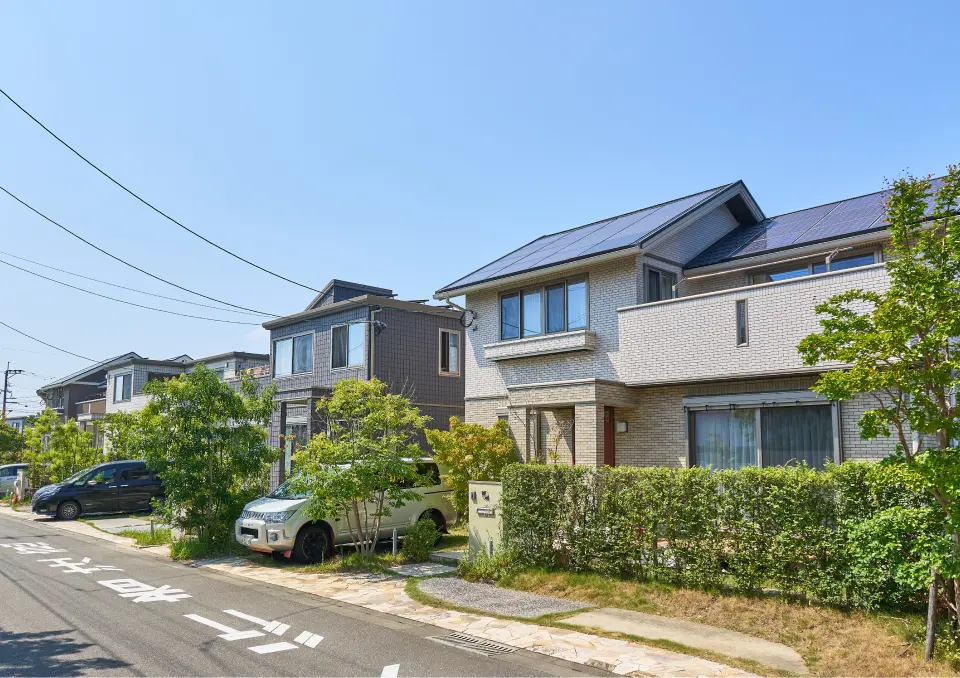 花が浦分譲地のまちなみ