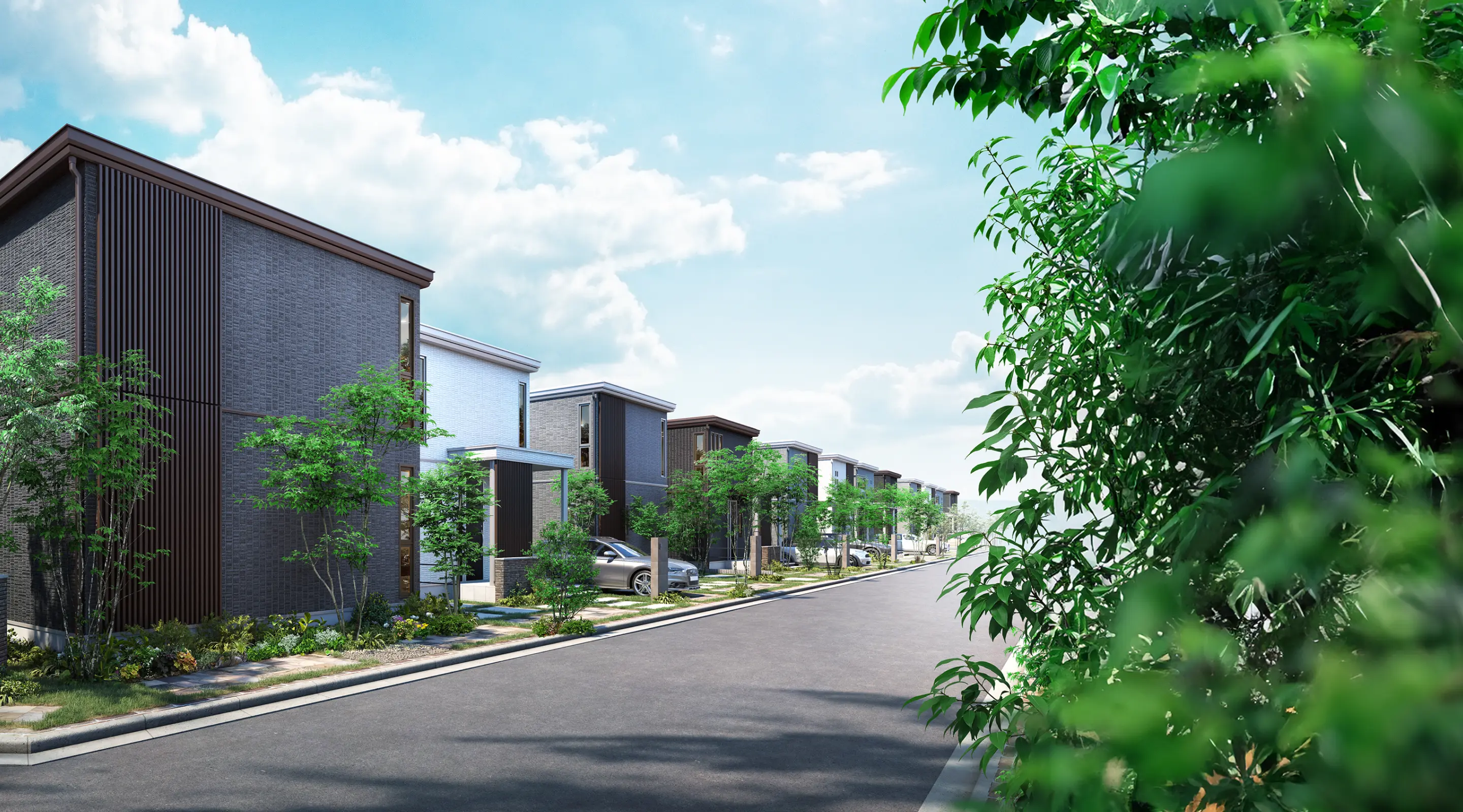 セキスイハイムの分譲地