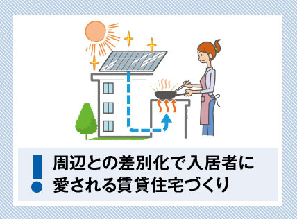 周辺との差別化で入居者に愛される賃貸住宅づくり