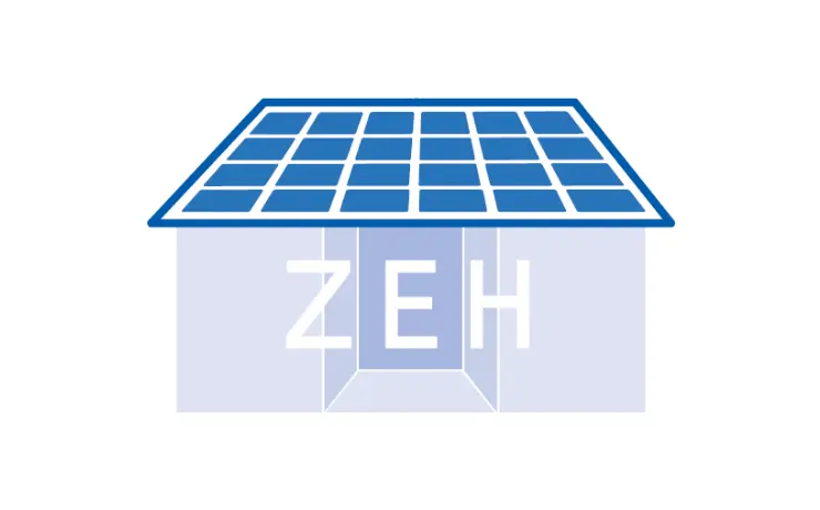 ZEH住宅のイラスト