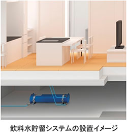 飲料水貯留システムの設置イメージ