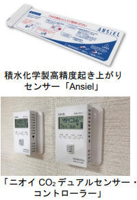 積水化学製高精度起き上がりセンサー「Ansiel」 「ニオイ CO2デュアルセンサー・コントローラー」