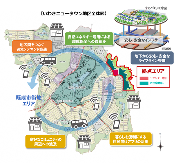 いわきニュータウン地区全体図