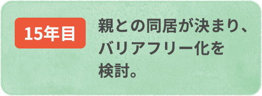 親との同居が決まり、バリアフリー化を検討。