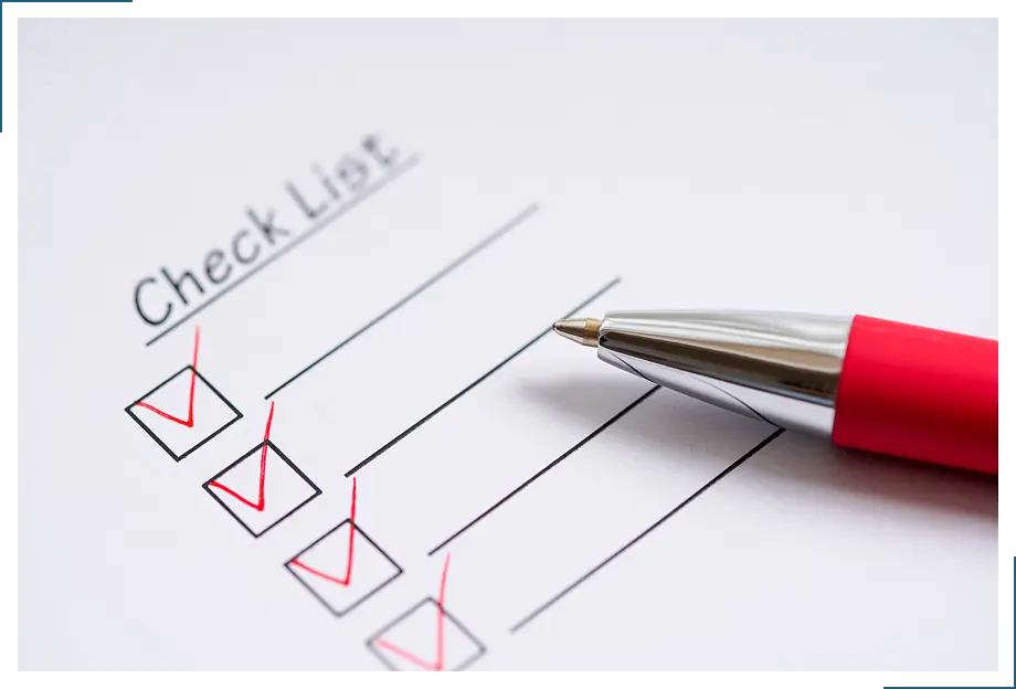 チェックリストのイメージ画像