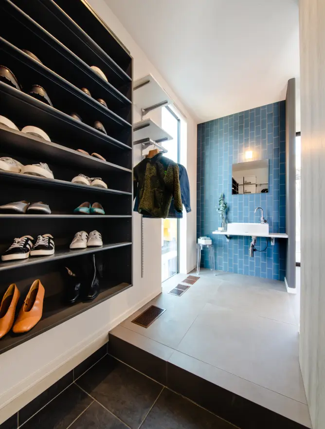 ペットとの帰宅動線がある玄関