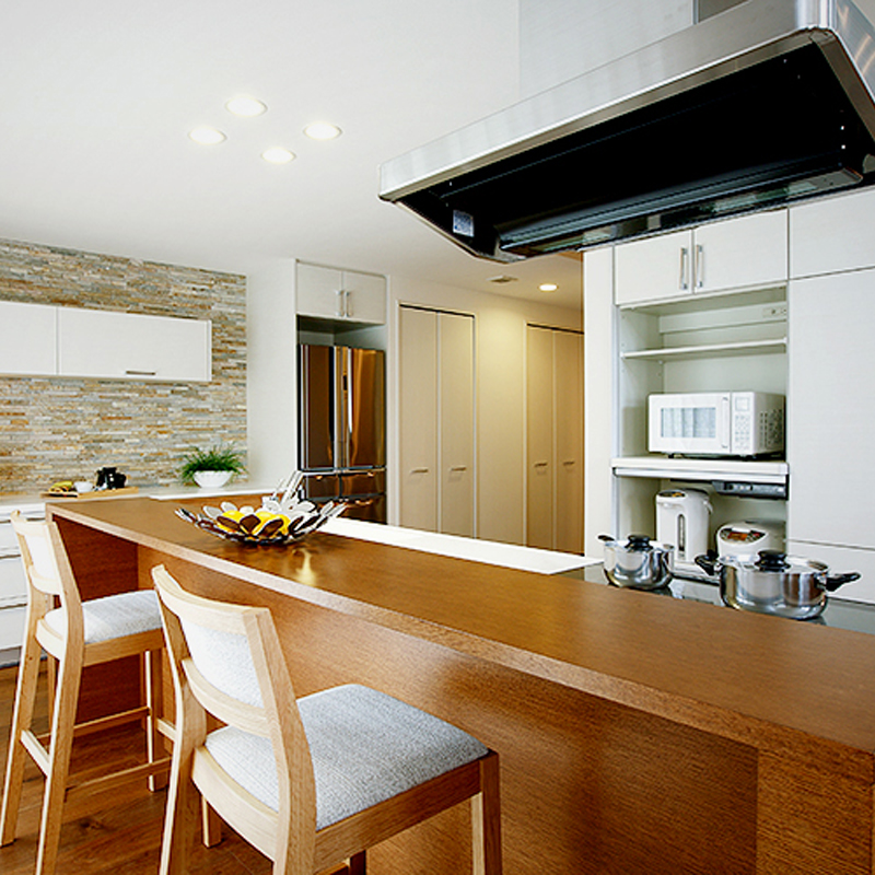 カウンターキッチンのあるダイニング 間取り プラン 写真集 セキスイハイム