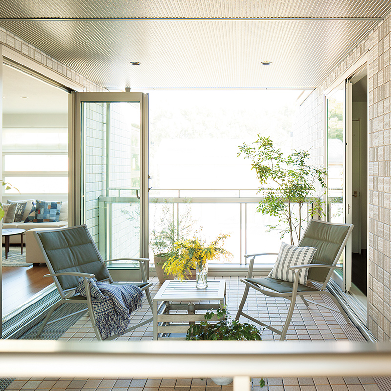 屋根付きのテラススペース 間取り プラン 写真集 セキスイハイム