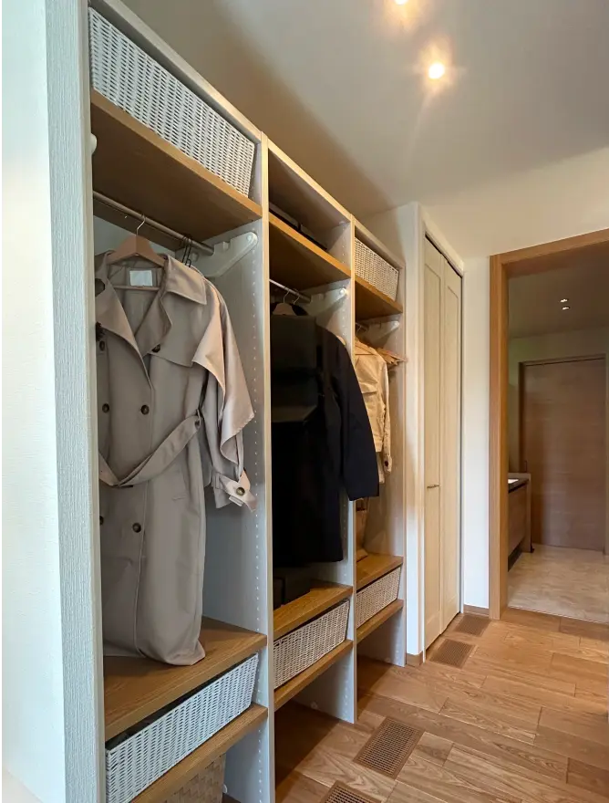 家族それぞれの専用ロッカー