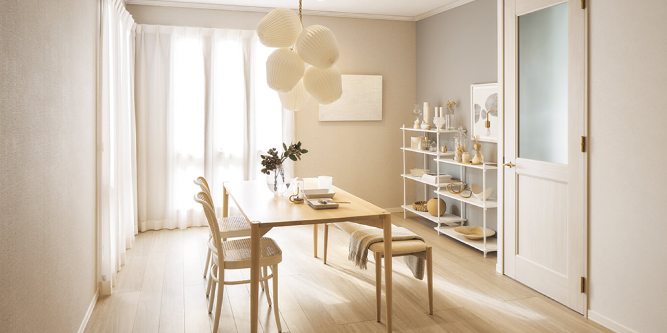 シックヨーロピアンのスタイルに合うエレガントな部屋