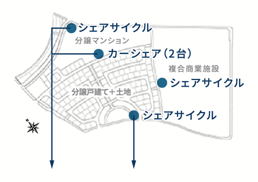 サイクル＆カーステーション拡大図