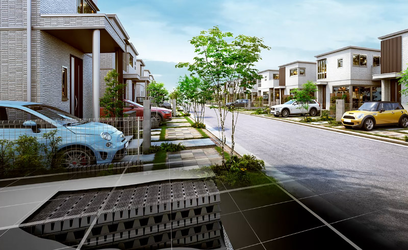 「クロスウェーブ」大雨による災害から家やまちを守る雨水浸透槽