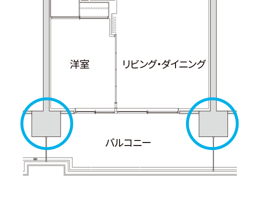 アウトフレーム工法概念図