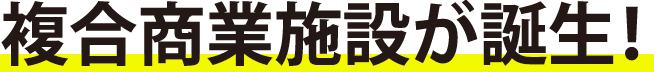 複合商業施設が誕生！