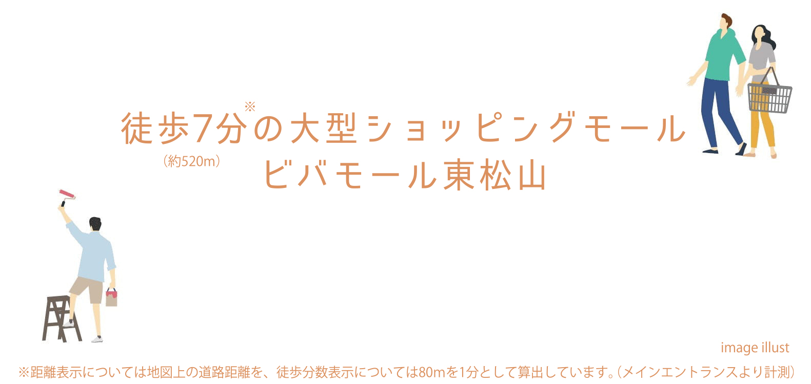 徒歩7分の大型ショッピングモール　ビバモール東松山
