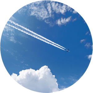 飛行機雲イメージ