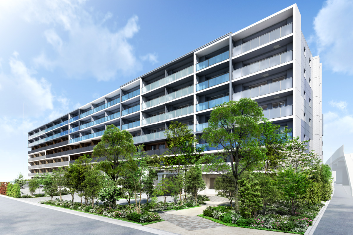 外観（A棟）完成予想CG