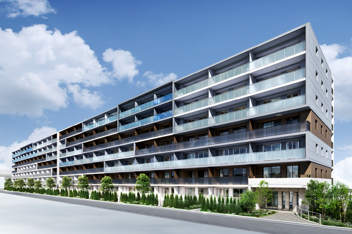 外観（B棟C棟）完成予想CG