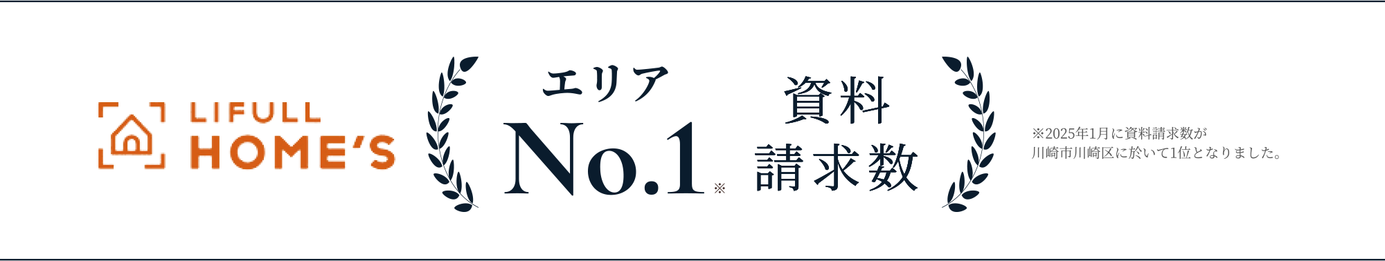 LIFULL HOME'S エリアNo.1資料請求数