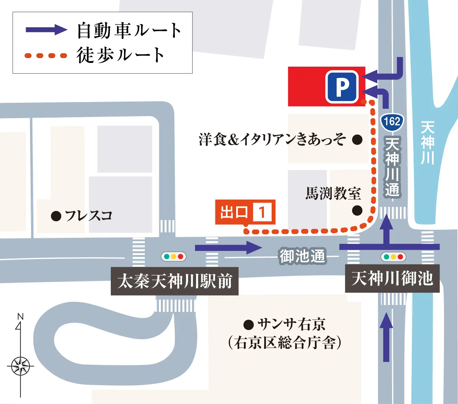 現地案内図｜【公式HP】ハイムスイート京都 太秦天神川