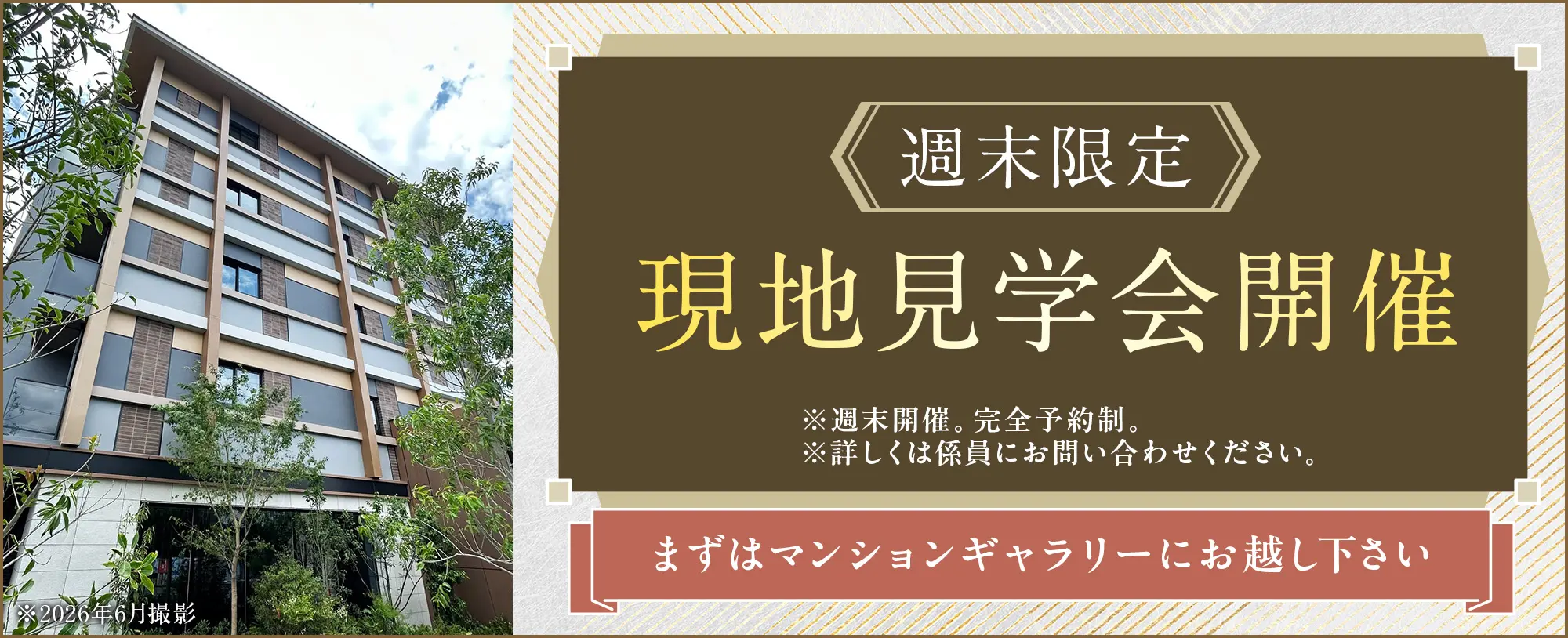 週末限定 現地見学会開催