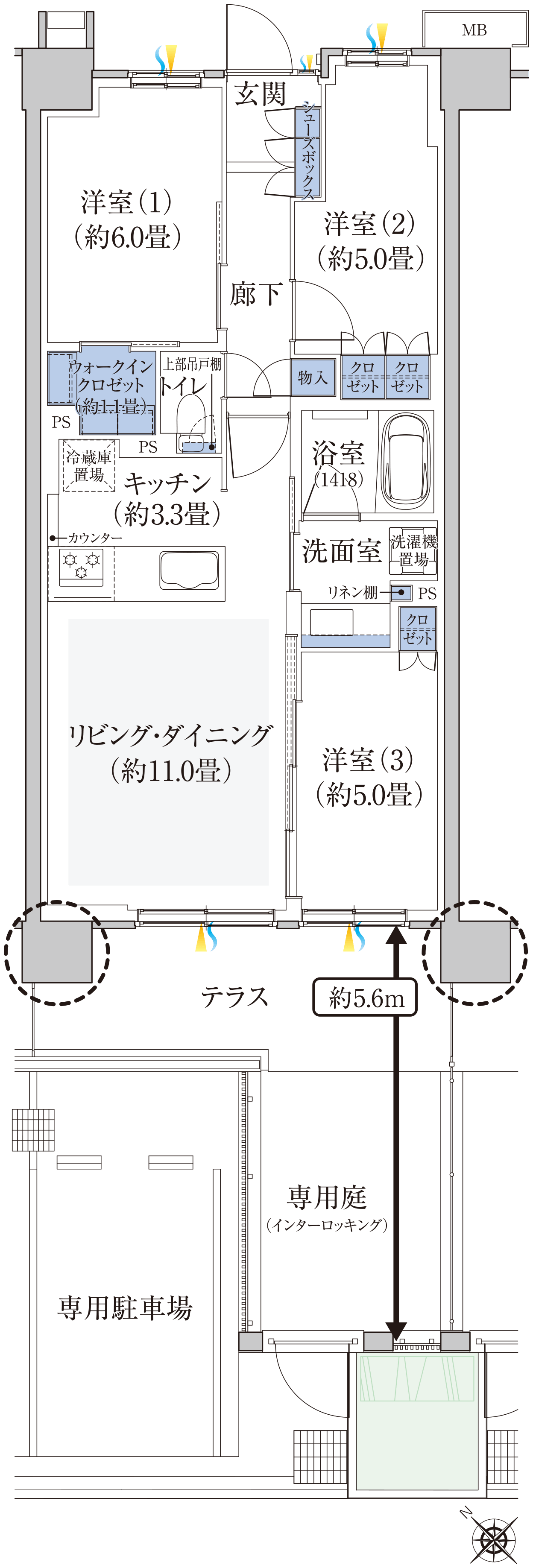 Cg TYPE 間取り図