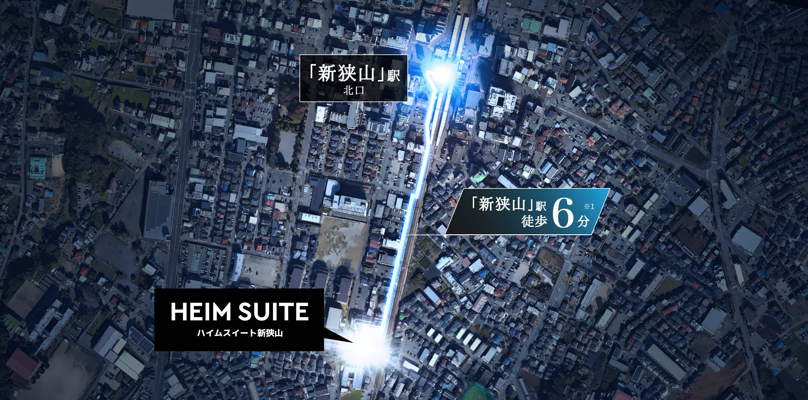 徒歩ルート概念図