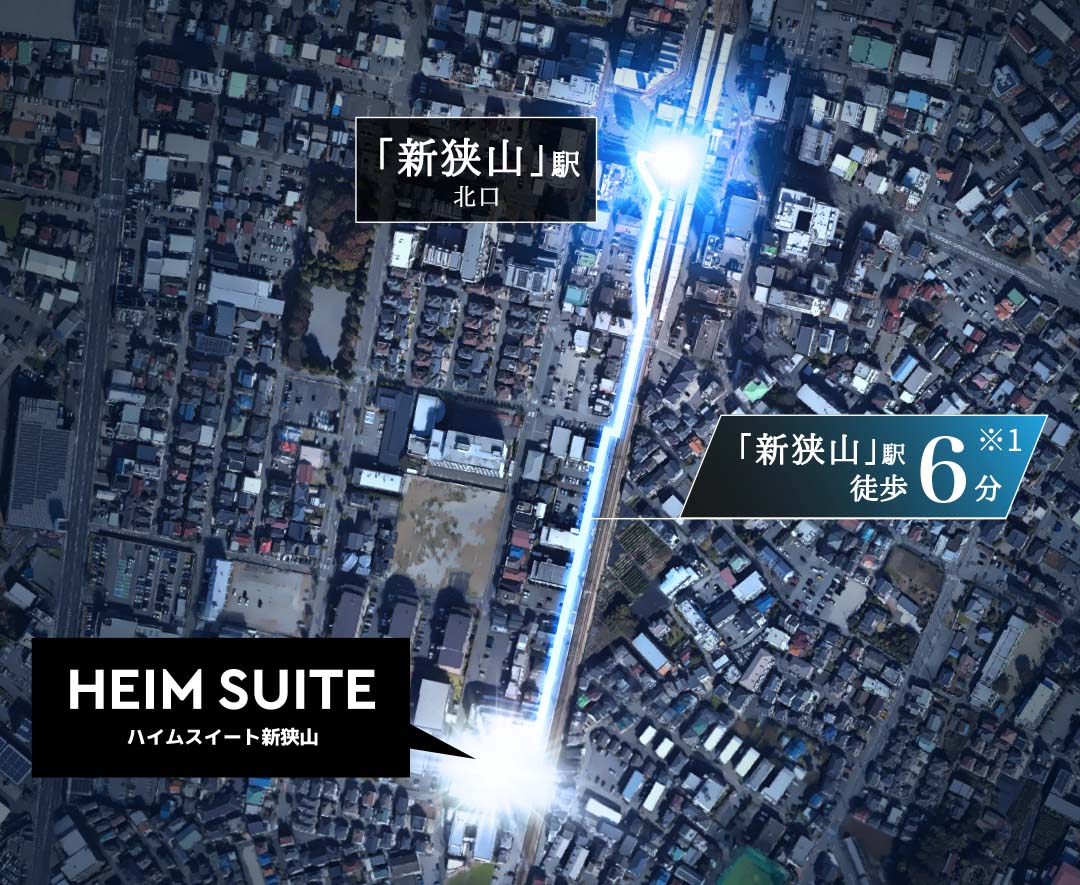 徒歩ルート概念図