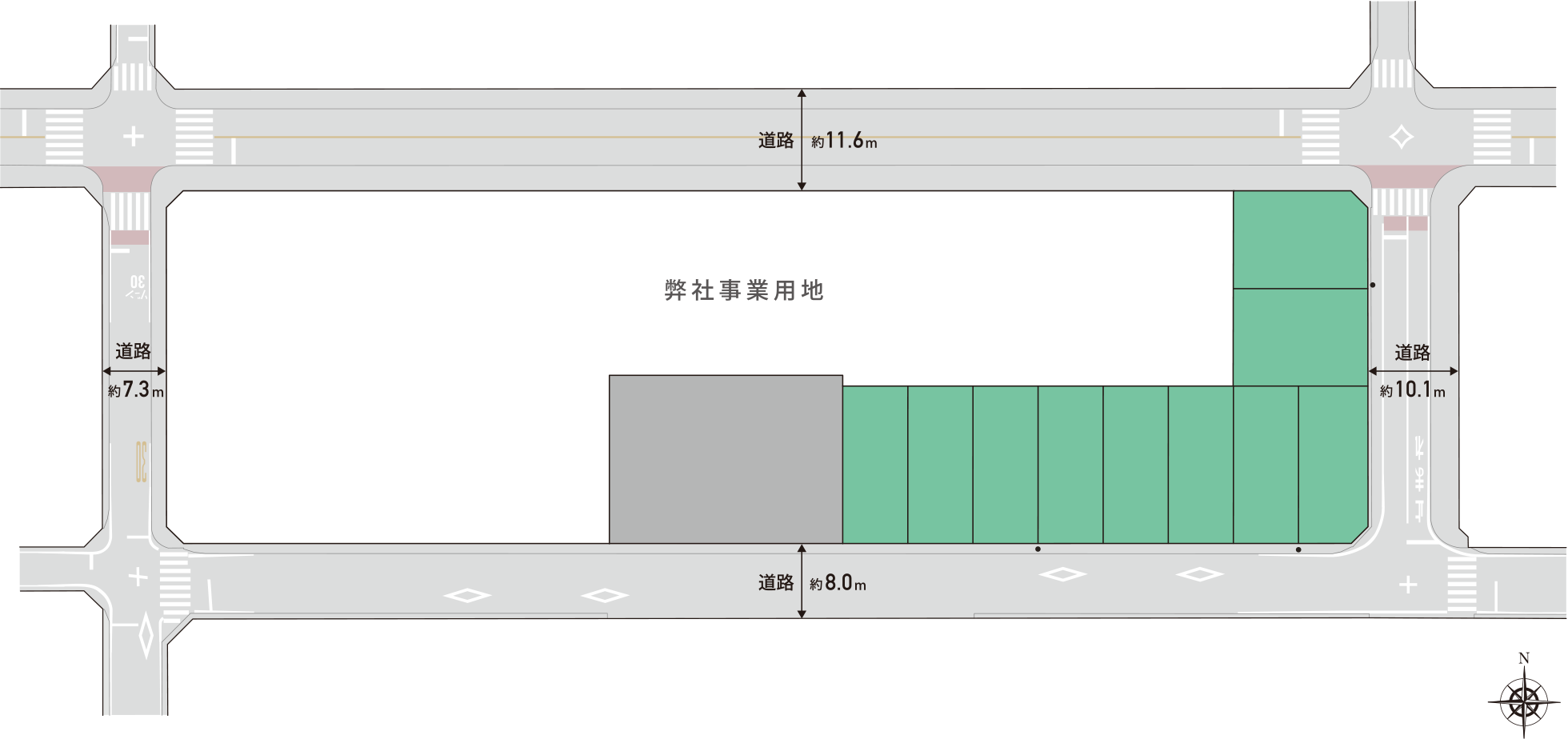 名古屋リードタウン 庄内通駅東 全体区画図